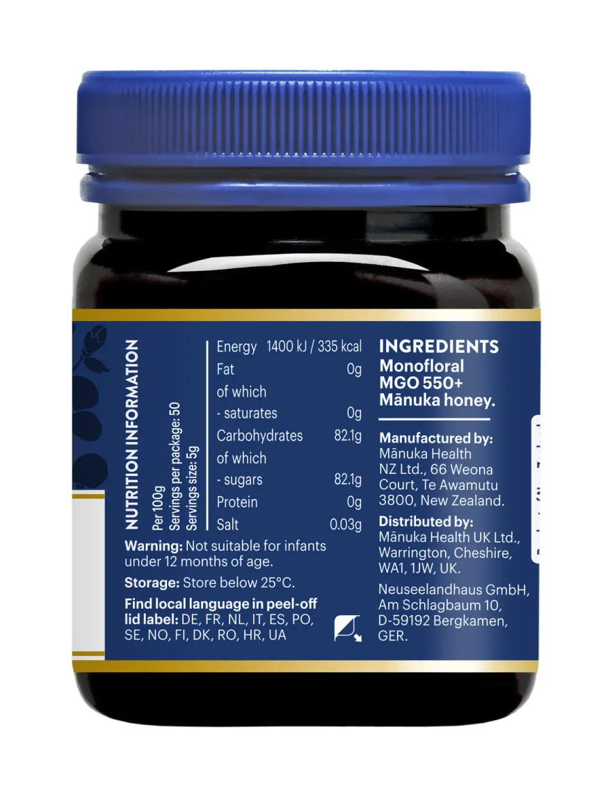 Manuka Health Honing Mgo 550+ (250 gr)
