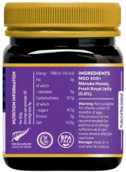 Manuka Health Royal Jelly Honing Mgo 400+ (250 gr)