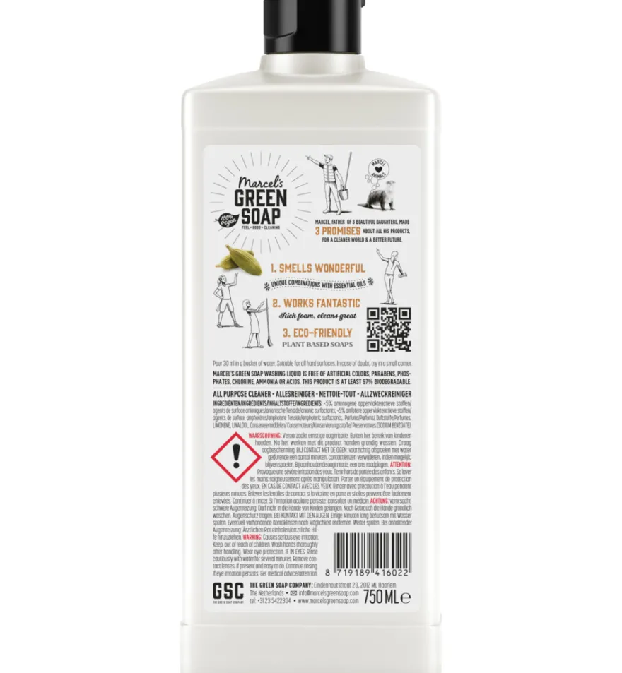 Marcel’s Green Soap Allesreiniger sandelhout & kardemom (750 ml)