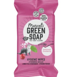 Marcel’s Green Soap Cleansing Wipes Patchouli & Cranberry Bio (60 stuks)