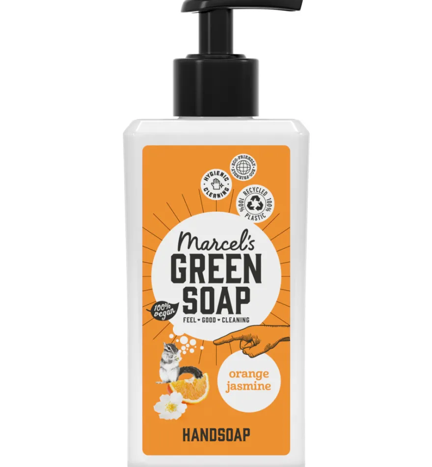 Marcel’s Green Soap Handzeep sinaasappel & jasmijn (250 ml)