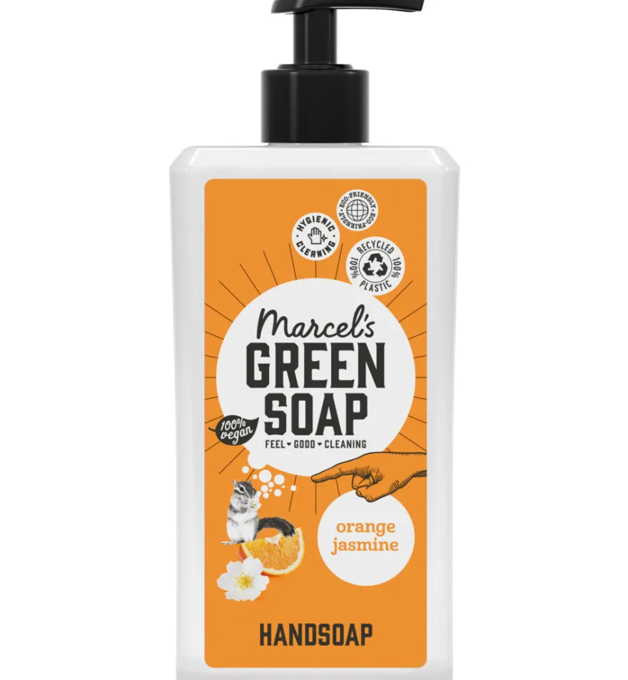 Marcel’s Green Soap Handzeep sinaasappel & jasmijn (500 ml)