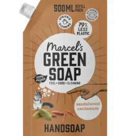 Marcel’s Green Soap Handzeep sandelhout & kardemom navul (500 ml)