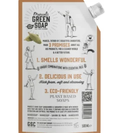 Marcel’s Green Soap Handzeep sandelhout & kardemom navul (500 ml)