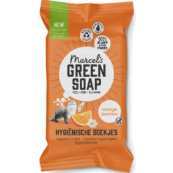 Marcel’s Green Soap Hygiënische Schoonmaakdoekjes Sinaasappel & Jasmijn (60 stuks)