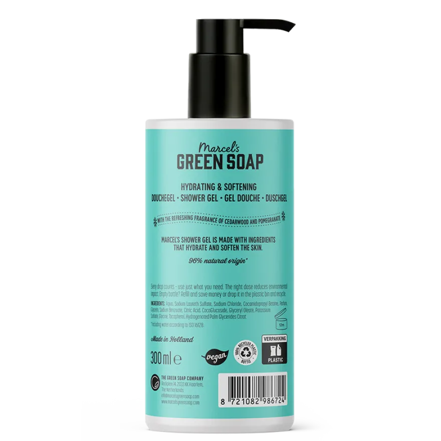 Marcel’s Green Soap Shower Gel Cedar & Pomegranate (300 ml)