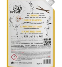 Marcel’s Green Soap Wasmiddel Universeel Vanille & Katoen Navulling (1000 ml)