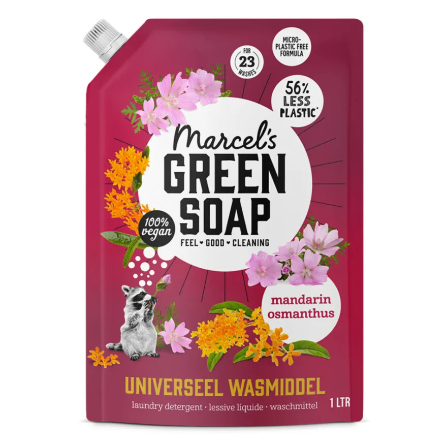 Marcel’s Green Soap Wasmiddel Mandarijn & Osmanthus Navulling (1000 ml)