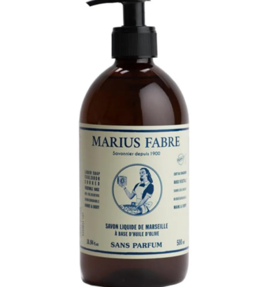 Marius Fabre Nature Marseille Zeep Zonder Parfum Met Pomp (500 ml)