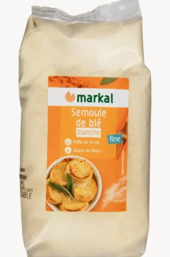 Markal Griesmeel Tarwe Wit Fijn Bio (500 gr)