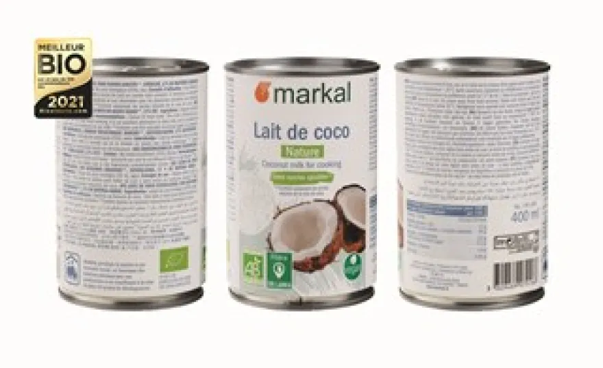 Markal Kokosmelk zonder Guargom Bio (400 ml)