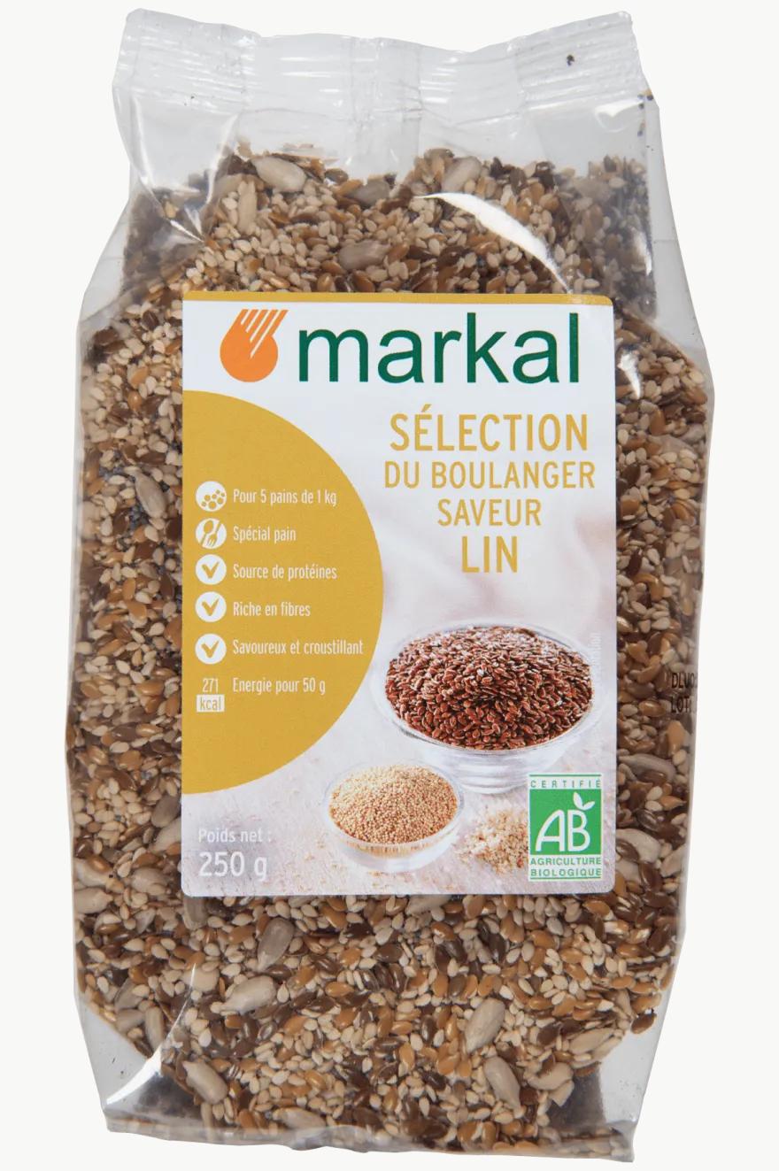 Markal Lijnzaad Broodmix Bio (250 gr)