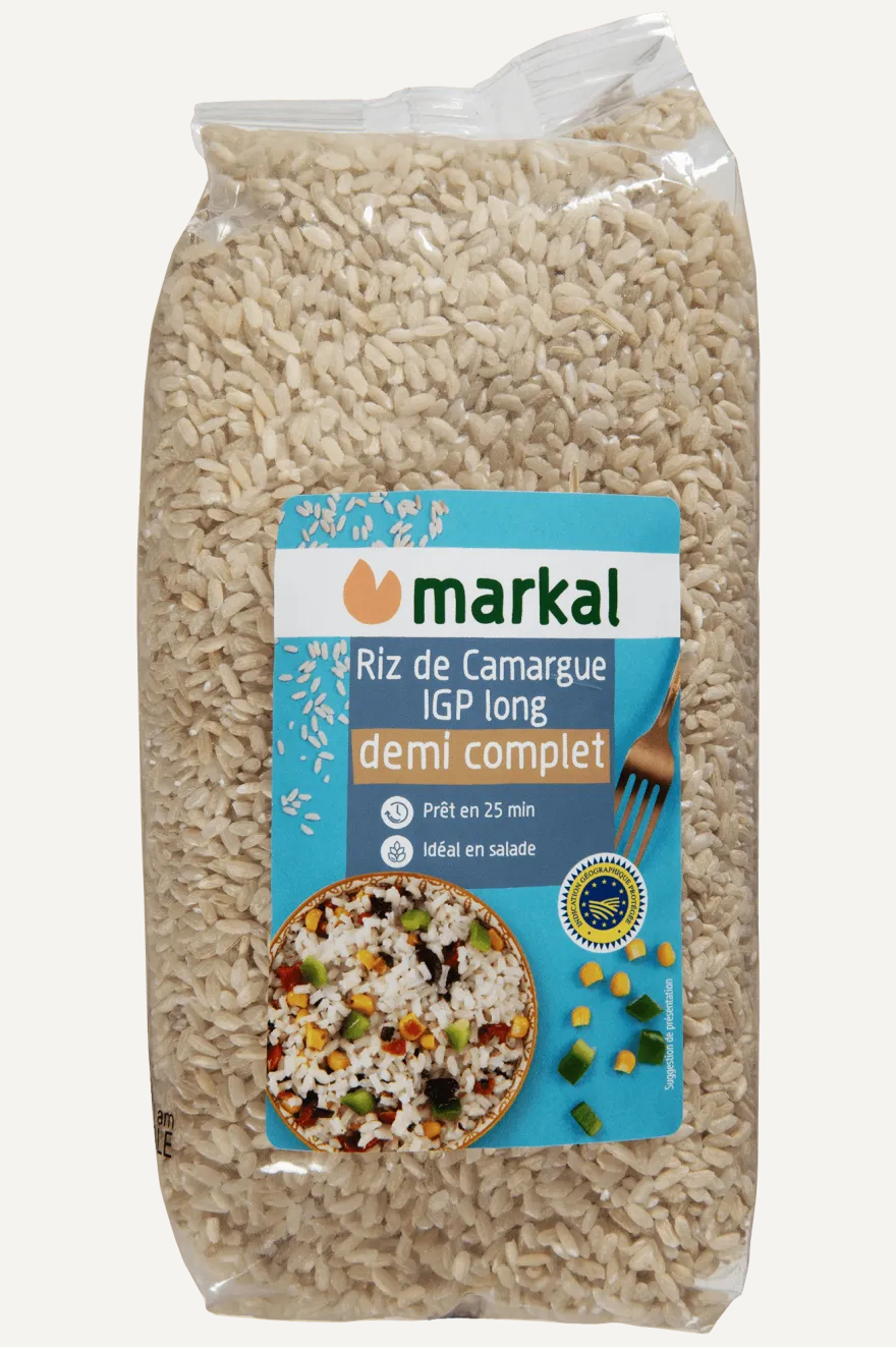 Markal Rijst Lang 1/2 Volkoren Camargue (1000 gr)