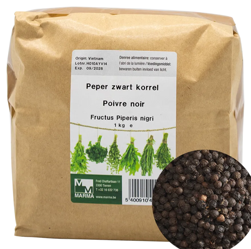 Marma Zwarte Peper Korrels (1000 gr)