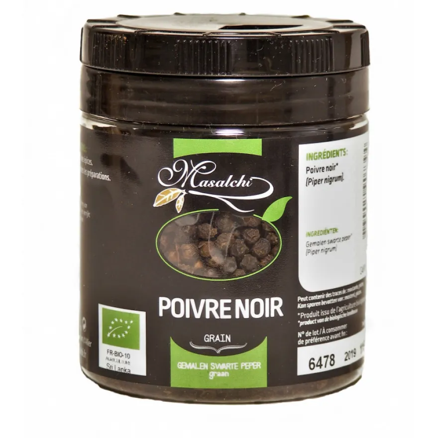 Masalchi Peperkorrels Zwart Bio (115 gr)