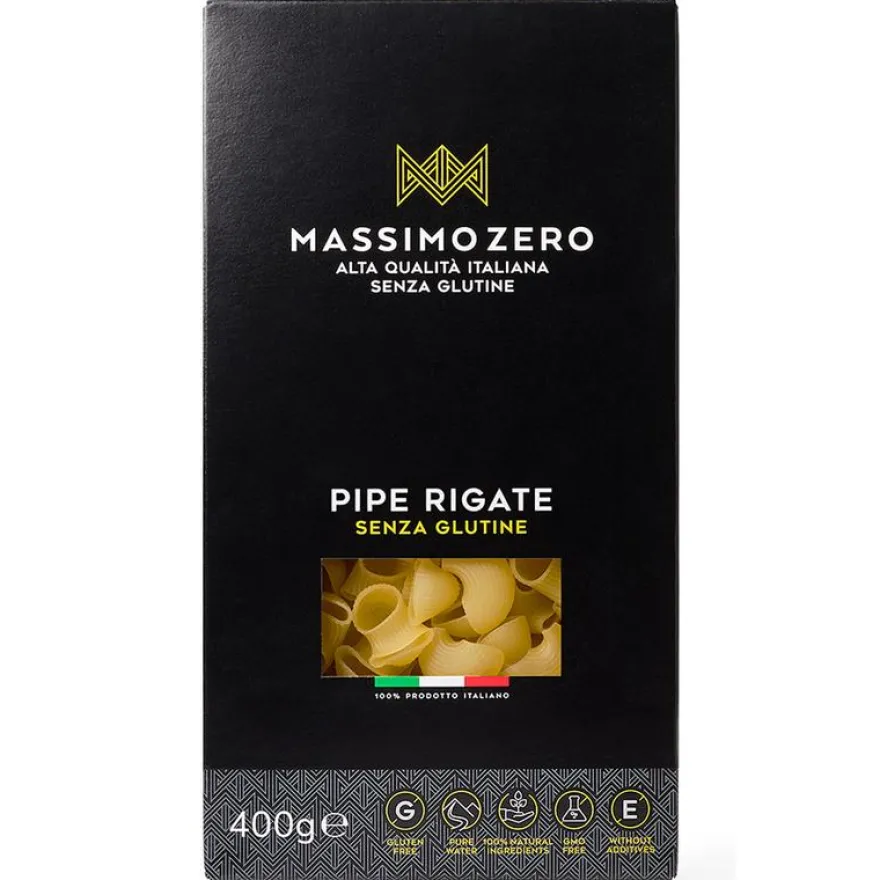 Massimo Zero Pipe Rigate Glutenvrij (400 gr)