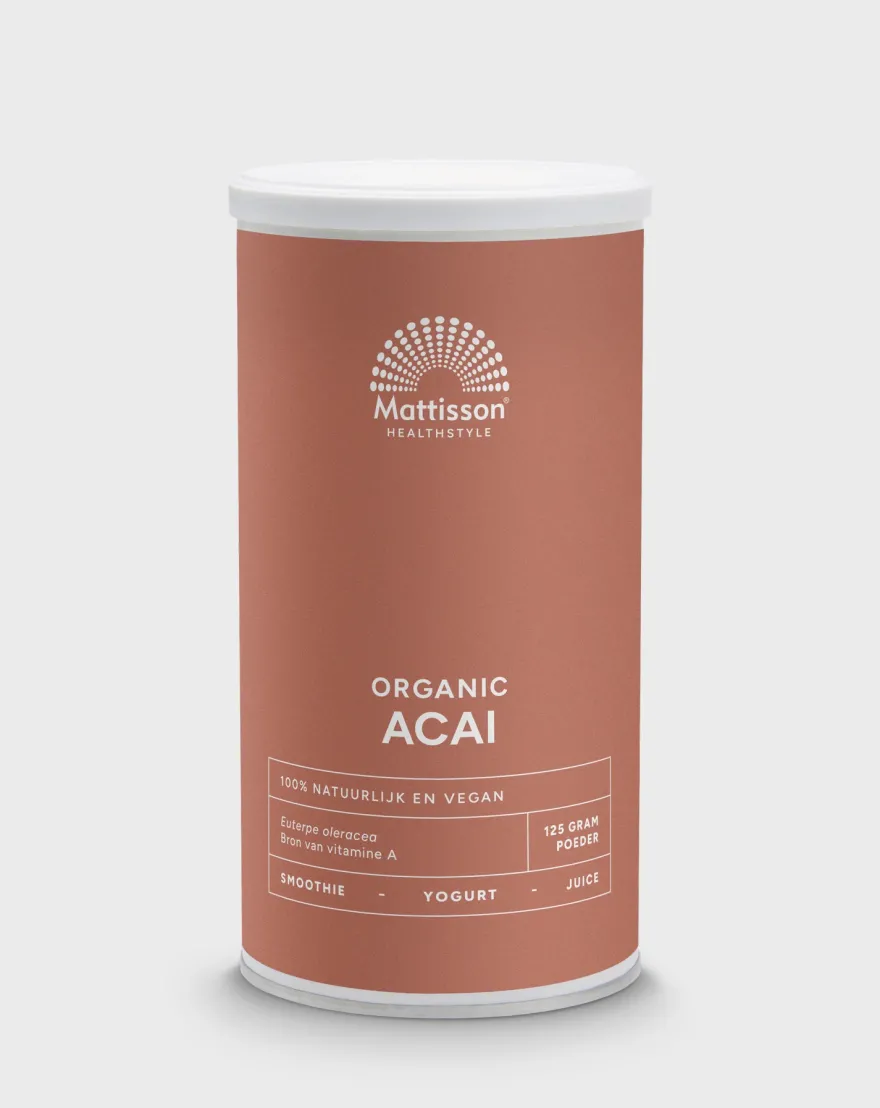 Mattisson Acai Poeder Euterpe Oleracea Organic Bio (125 gr)