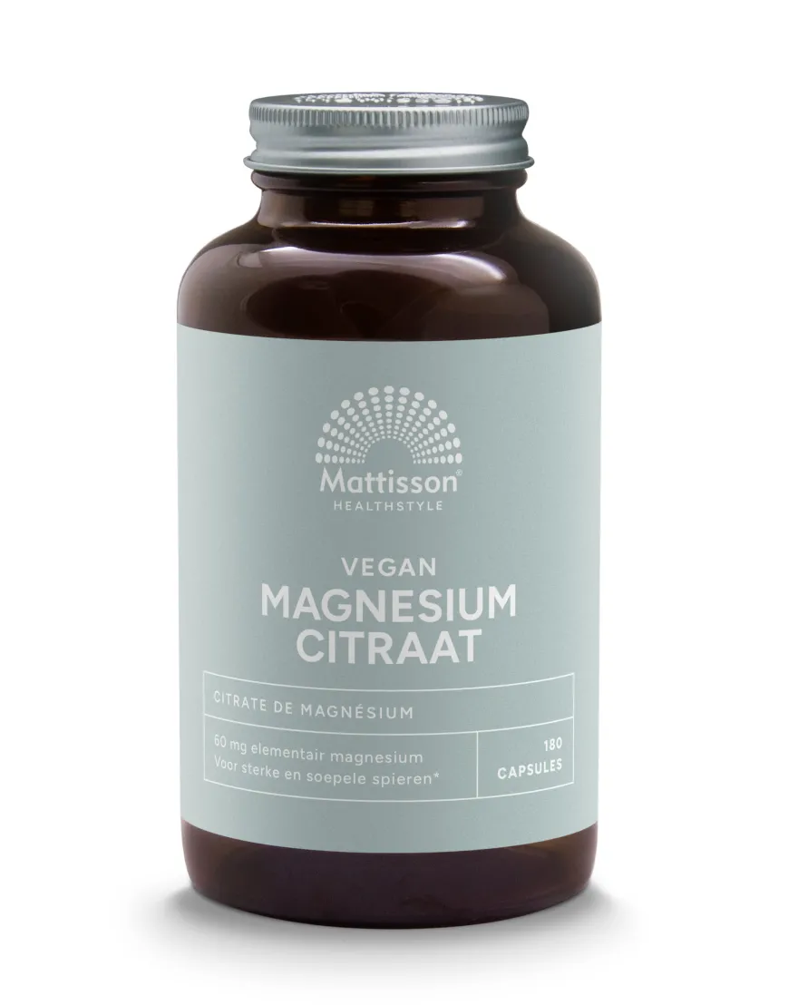 Mattisson Active Magnesium Citraat 400mg (180 vega capsules)
