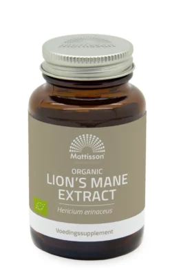 Mattisson Biologische Lion’S Mane Extract 500 Mg (60 capsules)