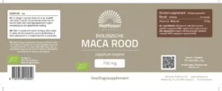 Mattisson Biologische Rode Maca 750Mg (90 capsules)