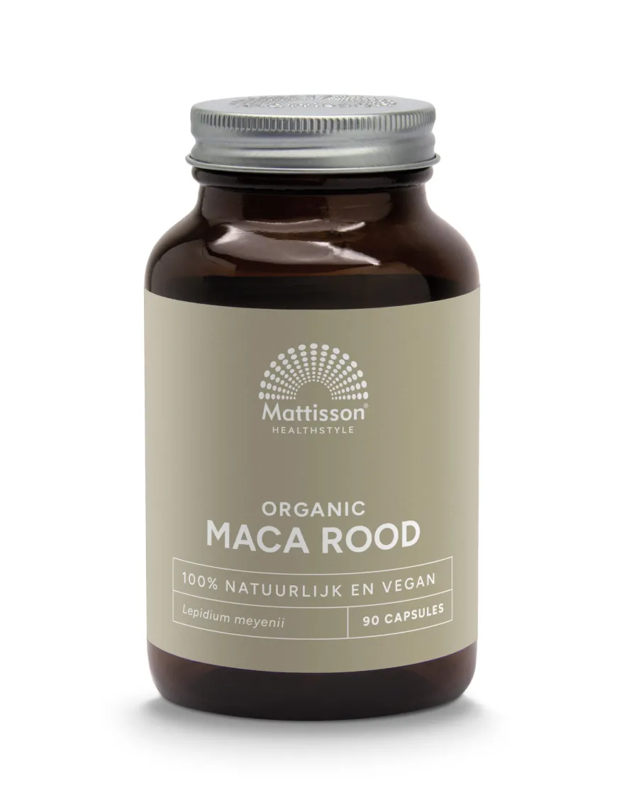 Mattisson Biologische Rode Maca 750Mg (90 capsules)