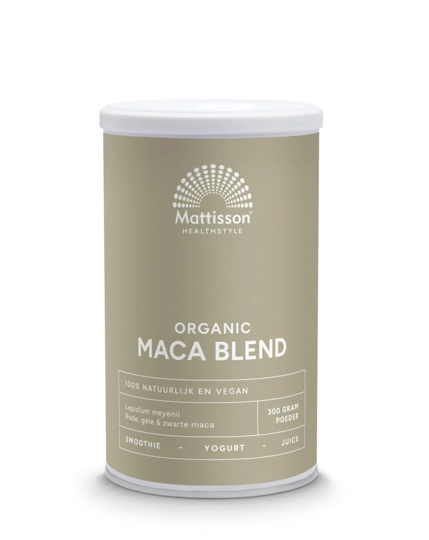 Mattisson Maca Poeder Blend Geel, Rood & Zwart Bio (300 gr)