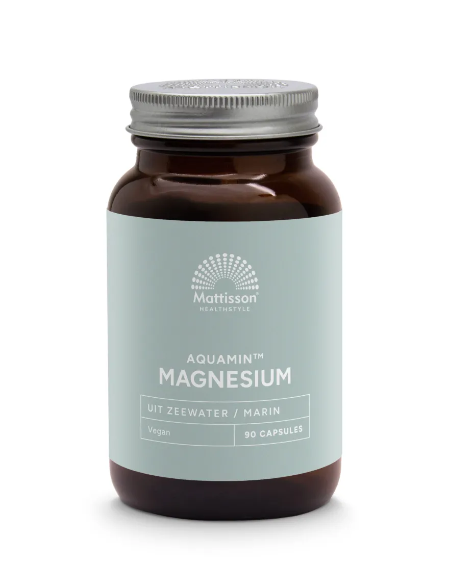 Mattisson Magnesium Uit Mineraalrijk Zeewater Aquamin (90 vega capsules)