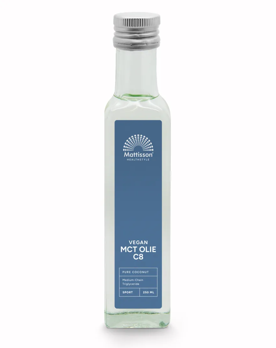 Mattisson Mct Olie C8 – Coconut Pure – 99% Caprylic Acid (250 ml)