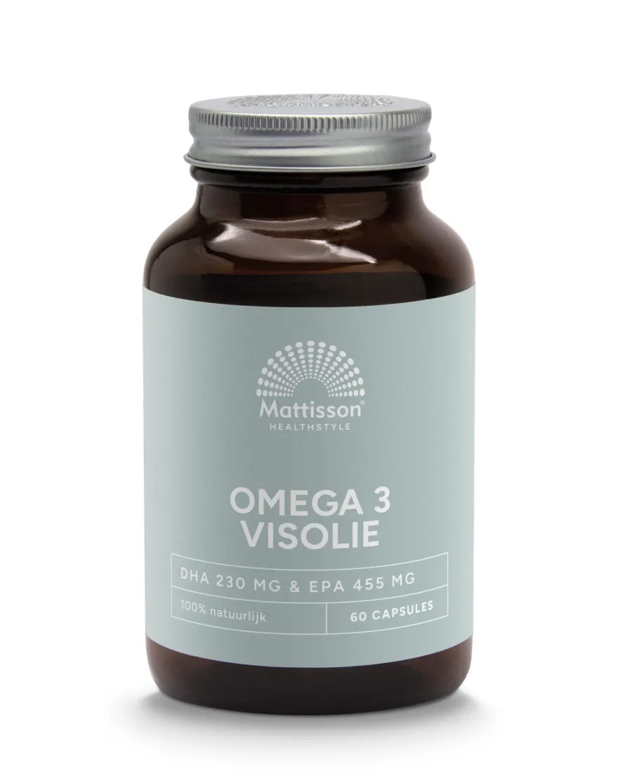 Mattisson Omega 3 Visolie 1000mg DHA 230 mg & EPA 455 mg (60 tabletten)
