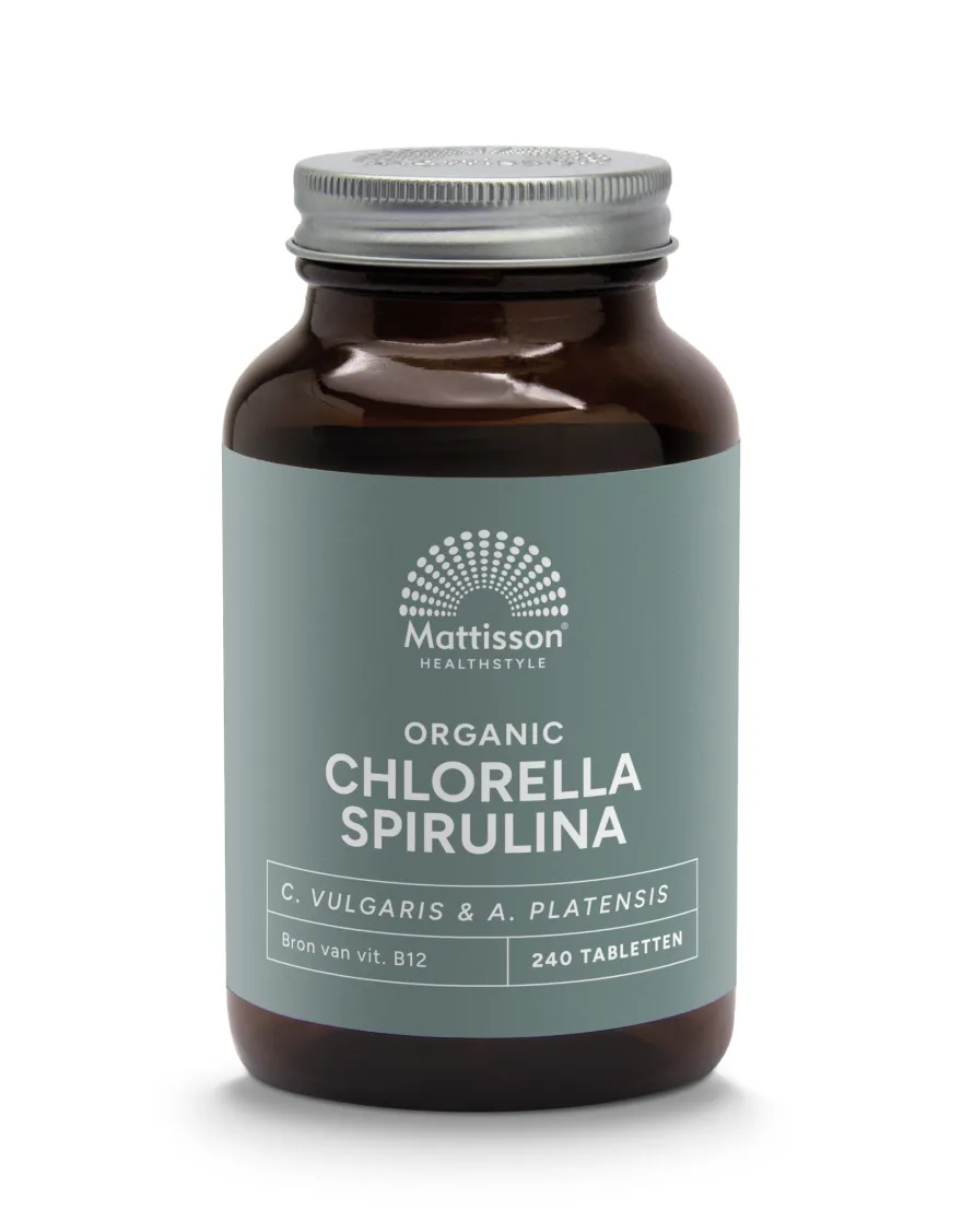 Mattisson Organic Chlorella Spirulina 500mg Bio (240 tabletten)