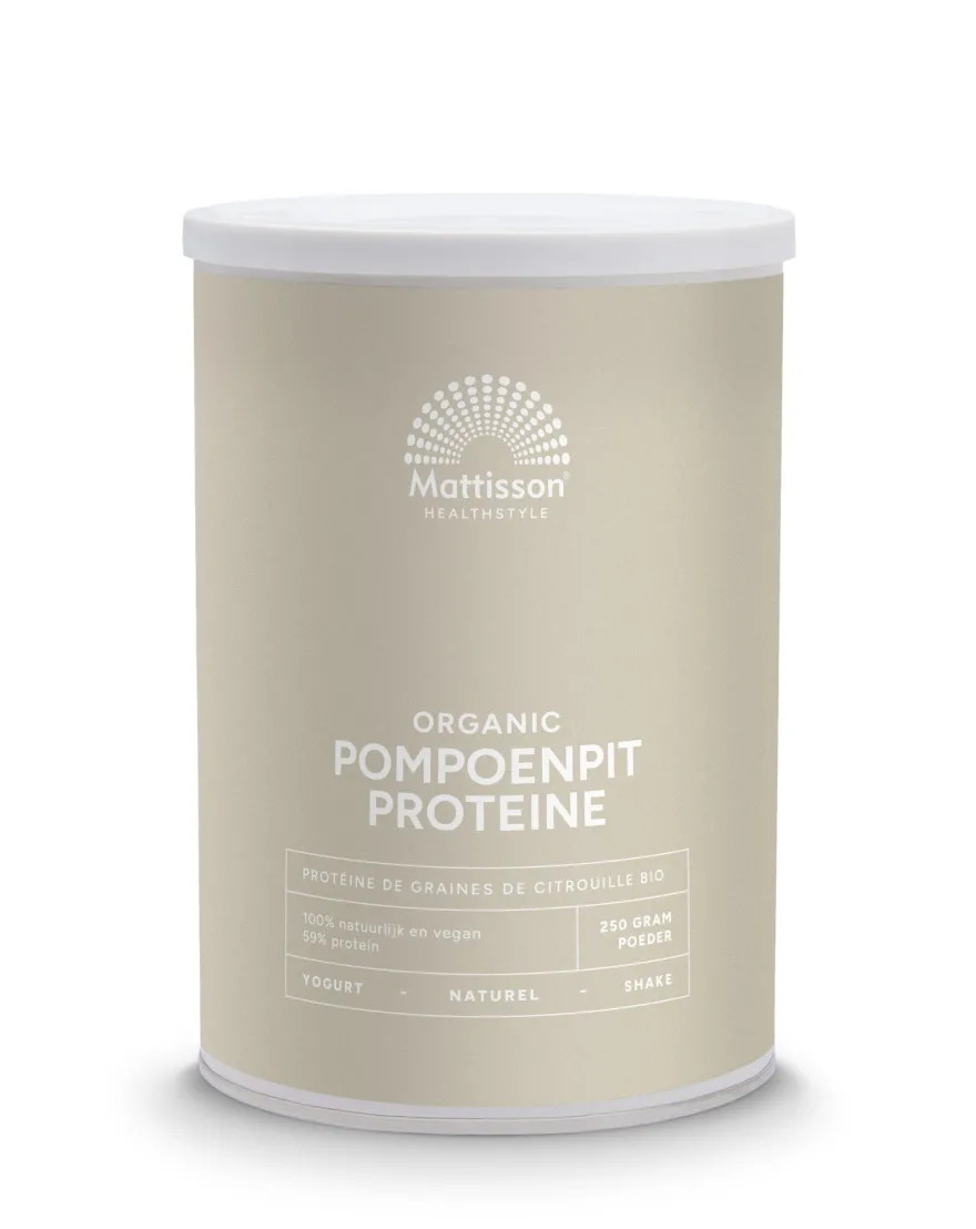 Mattisson Vegan Pompoenpit Proteine 58% Bio (250 gr)