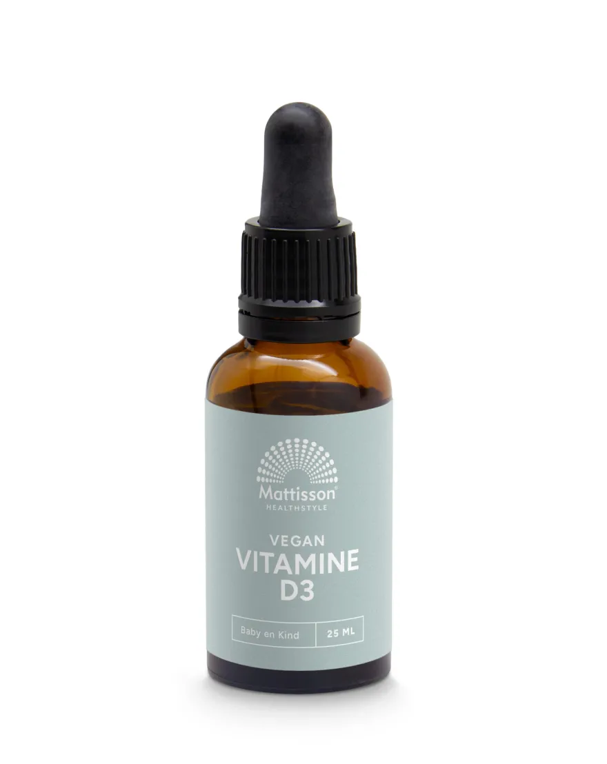 Mattisson Vitamine D3 Baby & Kind 10Mcg Vegan Druppels (25 ml)