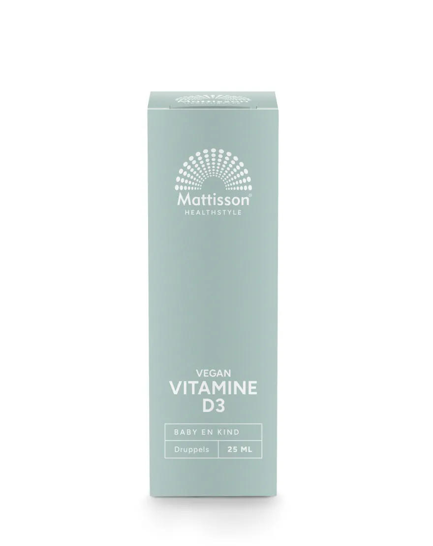 Mattisson Vitamine D3 Baby & Kind 10Mcg Vegan Druppels (25 ml)