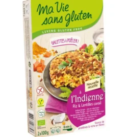 Ma Vie Sans Gluten Indiase Rijstburgers 2 X 100Gr Vegan Glutenvrij Bio (2 X 100 gr)