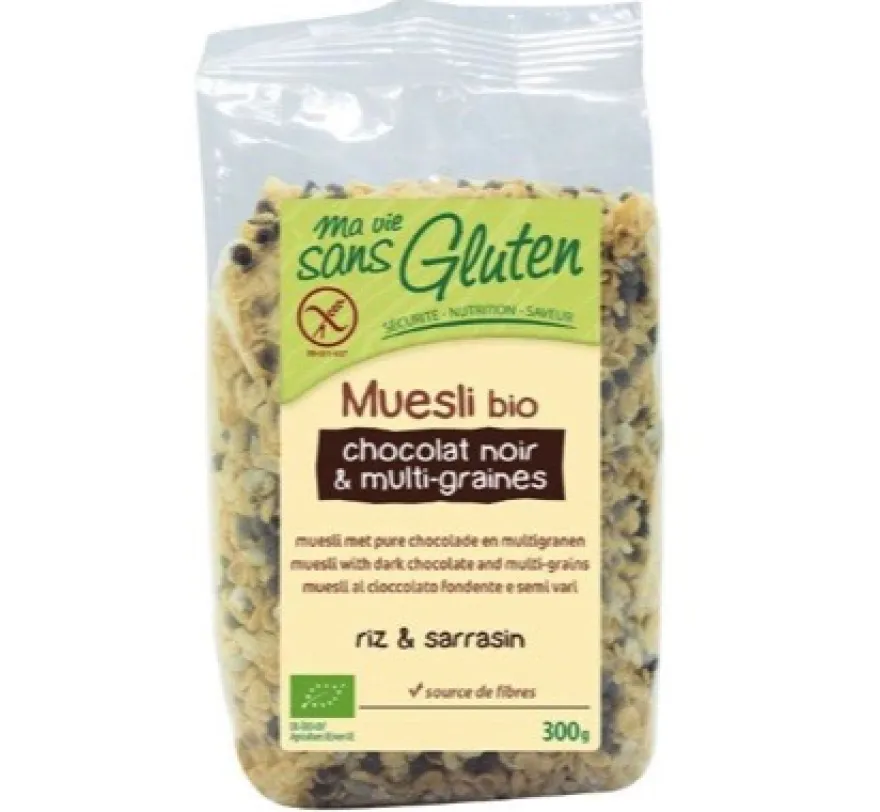 Ma Vie Sans Gluten Muesli Chocolade En Multigranen Glutenvrij Bio (300 gr)