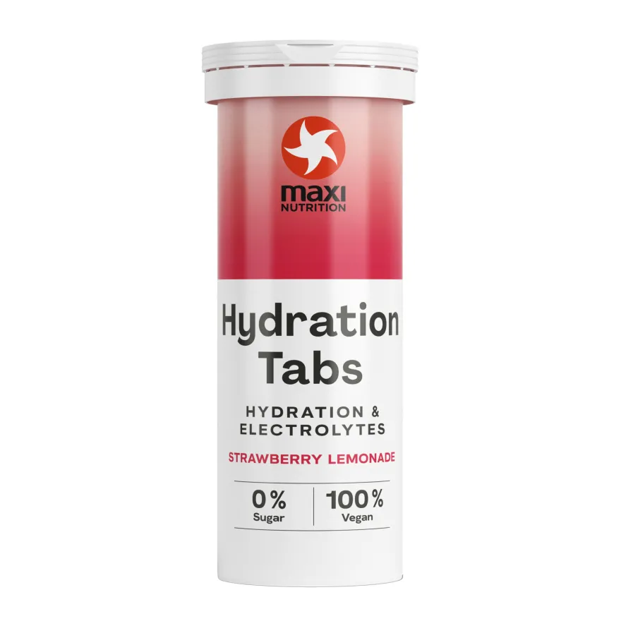 Maxi Nutrition Hydration Tabs Elektrolyten Aardbei (40 gr)