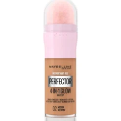Maybelline New York Foundation Perfector 4-In-1 Glow 02 Medium (1 stuk)