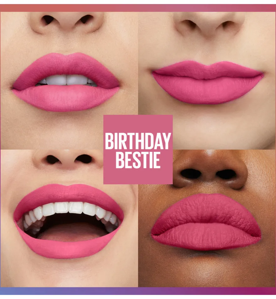 Maybelline New York Superstay Matte Ink 395 Birth Best (1 stuk)
