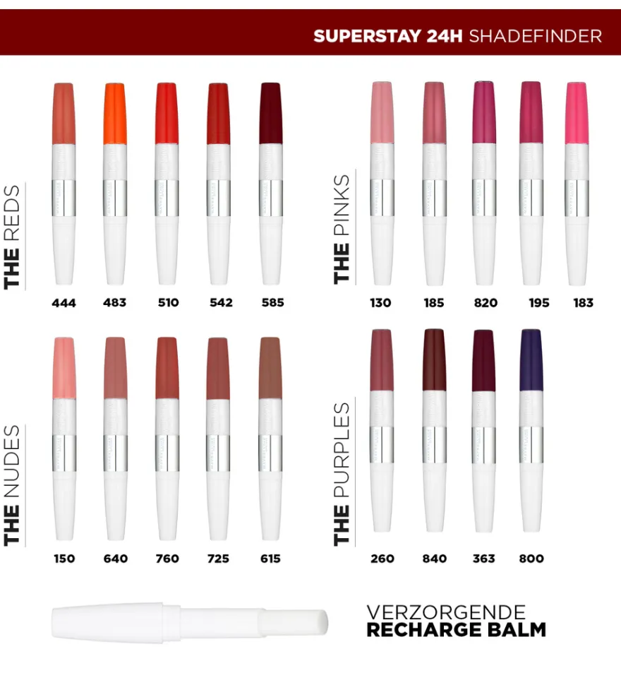 Maybelline New York Superstay 24H 444 Nu Cosmic Coral (1 stuk)
