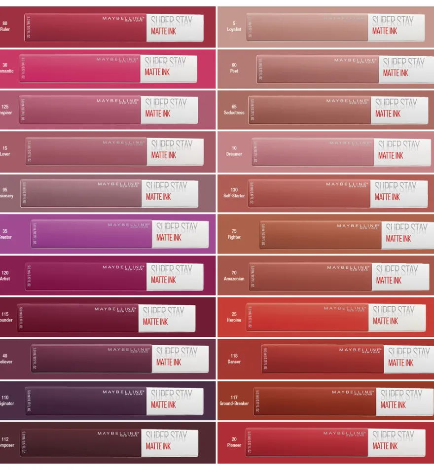 Maybelline New York Superstay matte lipstick 320 individual (1 stuk)
