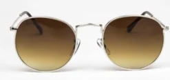 Melleson Optics Melleson Zonnebril rond Zilver (1 stuk)