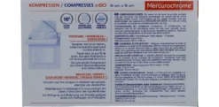Mercurochrome Kompressen 5x5cm (60 stuks)