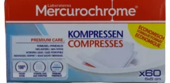 Mercurochrome Kompressen 5x5cm (60 stuks)