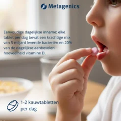 Metagenics Bactiol Junior Chew (30 kauwtabletten)