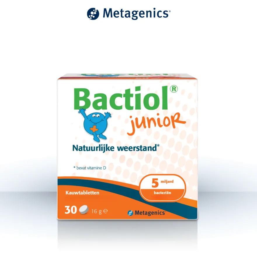 Metagenics Bactiol Junior Chew (30 kauwtabletten)