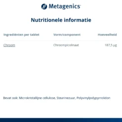 Metagenics Chromesin (90 tabletten)