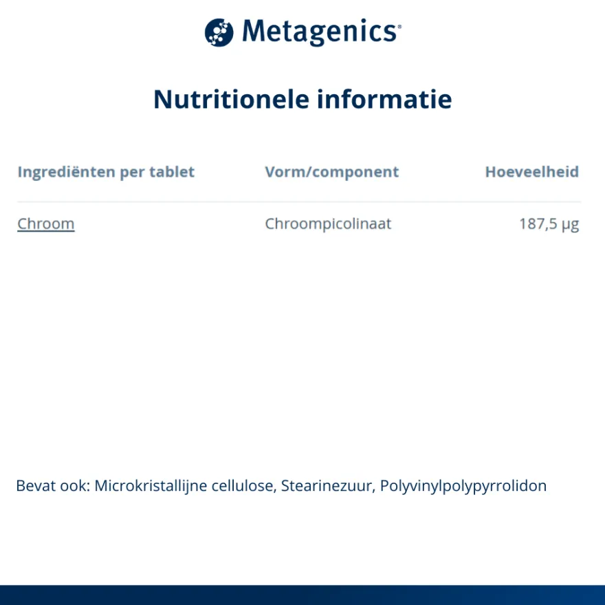 Metagenics Chromesin (90 tabletten)
