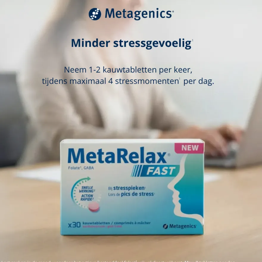 Metagenics Metarelax Fast Kauwtabletten (30 kauwtabletten)