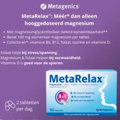 Metagenics MetaRelax Magnesium (90 tabletten)