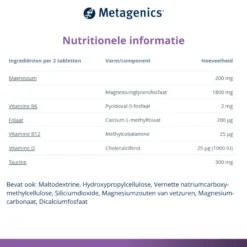 Metagenics MetaRelax Magnesium (90 tabletten)